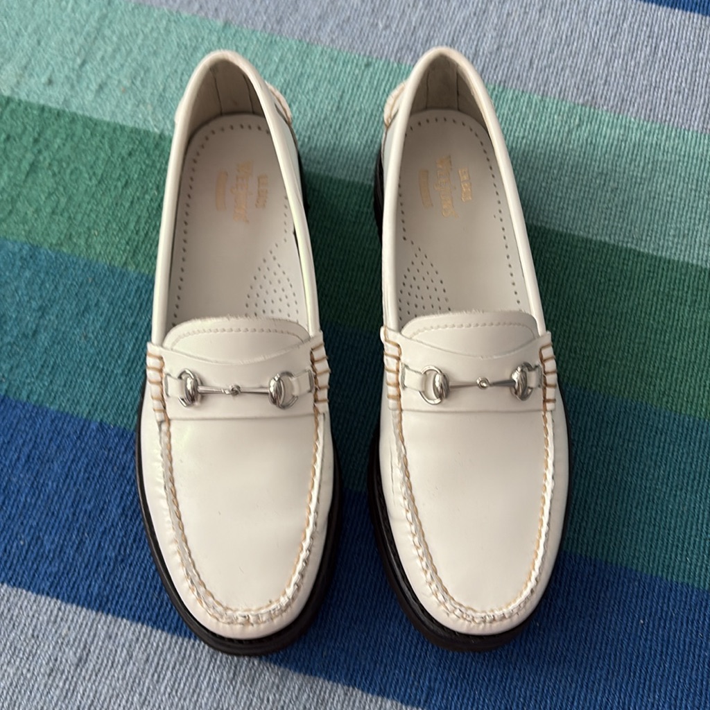 G.H. Bass & Co. Cream Loafers